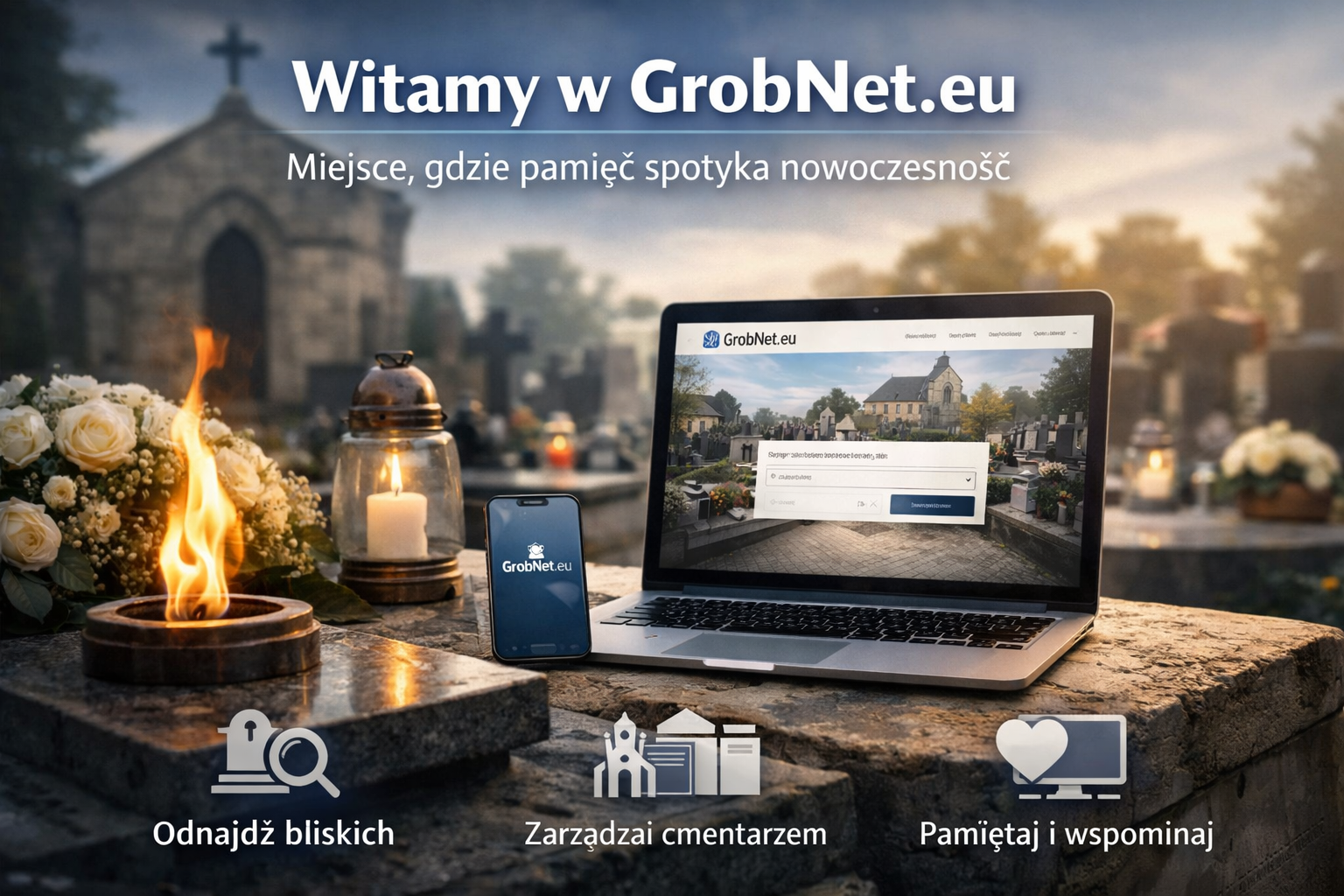Witamy w GrobNet.eu – miejscu, gdzie pamięć spotyka nowoczesność